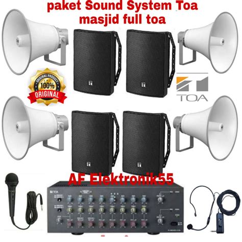Jual Paket Sound System Toa Masjid Unit Speaker Outdoor Unit Speaker Indoor Full Toa