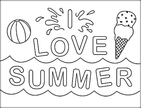 Summer Coloring Pages At Free Printable Colorings