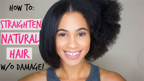 Natural Hair How To Straighten Hair Without Heat Damage Everything