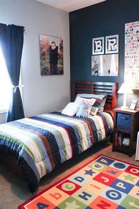 A clever paint job in a small bedroom can make it seem visually a lot larger than it really is. Bedroom Color Schemes For Teenage Guys Teenage Boy ...