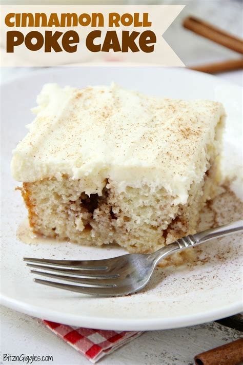 Cinnamon Roll Poke Cake In 2020 Coffee Cake Recipes Easy Cinnamon Cake Recipes Cinnamon Recipes