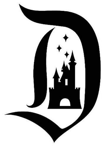 Download Disneyland - Letter D with Castle vinyl car decal - NEW | eBay