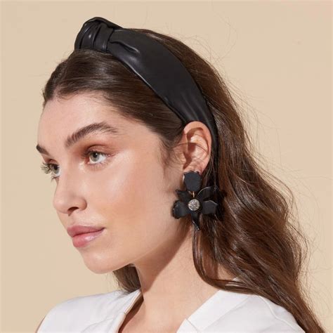 Black Faux Leather Headband Hair Pieces Leather Headbands Black