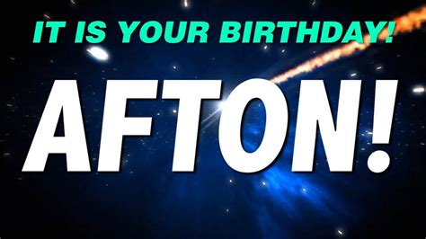 Happy Birthday Afton This Is Your T Youtube