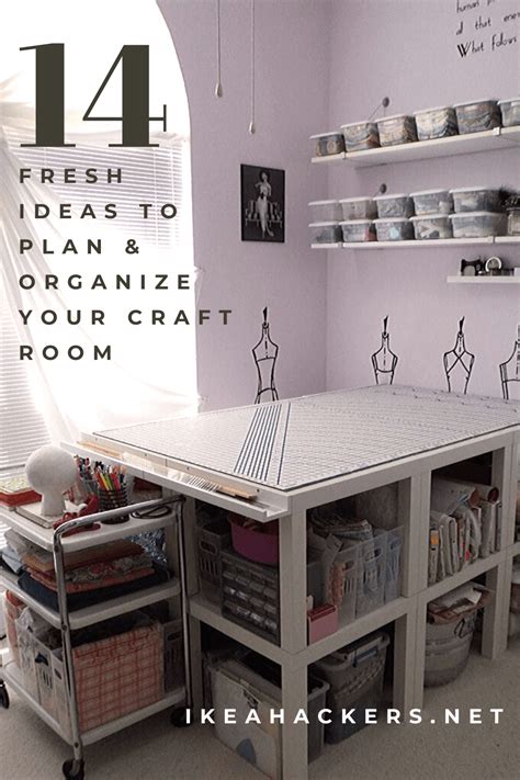 14 Fresh Ideas To Plan And Organize Your Craft Room Ikea Hackers