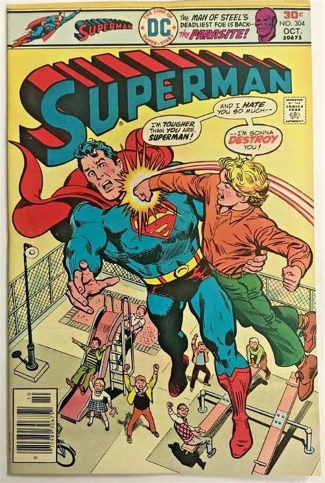 Superman304 Fnvf 1976 Dc Bronze Age Comics Comic Books Bronze Age