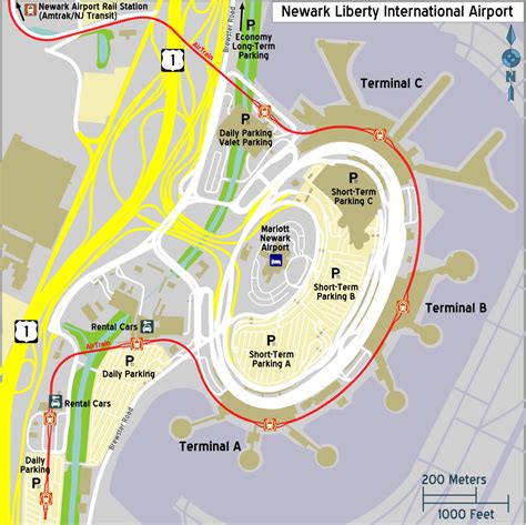 Car Rental Newark Airport Map Blog Otomotif Keren