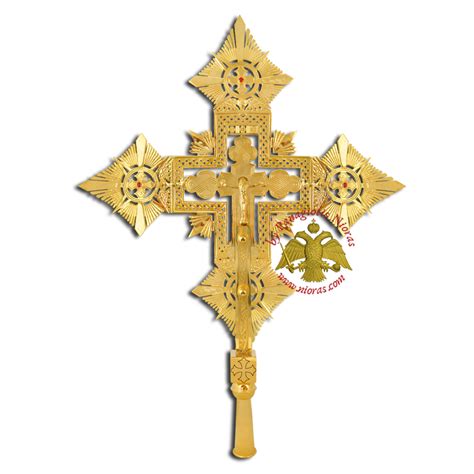 Ethiopian Coptic Exapterigon Cross Hand Made Gold Plated Cherubims