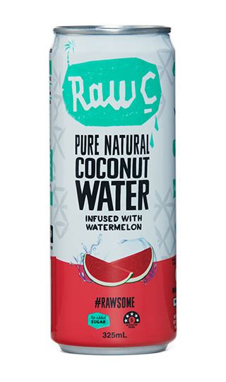 Coconut Water Infused With Watermelon Raw C