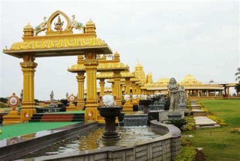 In Pics This Tamil Nadu Golden Temple Is Made With 1500 Kg Gold