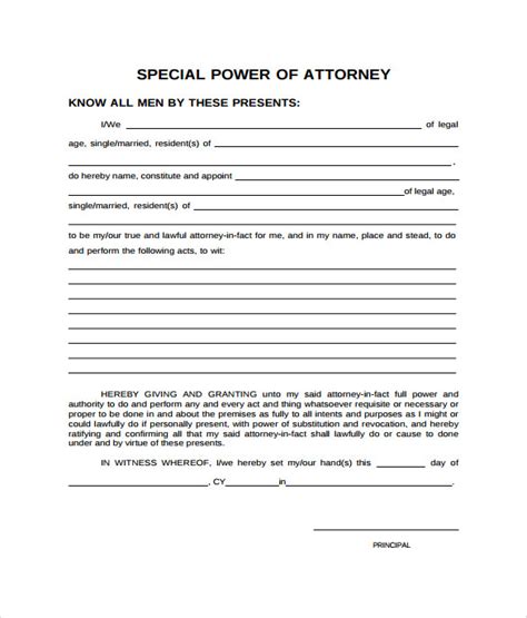 Power Of Attorney Forms Free Download Power Of Attorney Forms