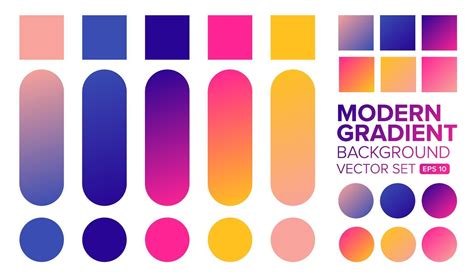 Set Of Colorful Modern Gradient Backgrounds 2158648 Vector Art At Vecteezy