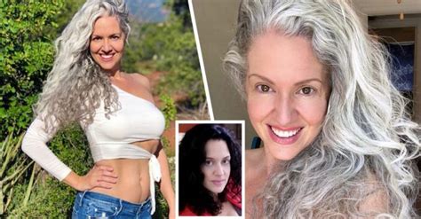 43 Year Old Woman Who Went Grey ‘overnight At Age 21 Looks And Feels