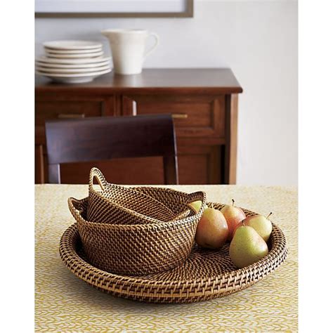 Artesia Small Honey Bread Basket Reviews Crate And Barrel Home