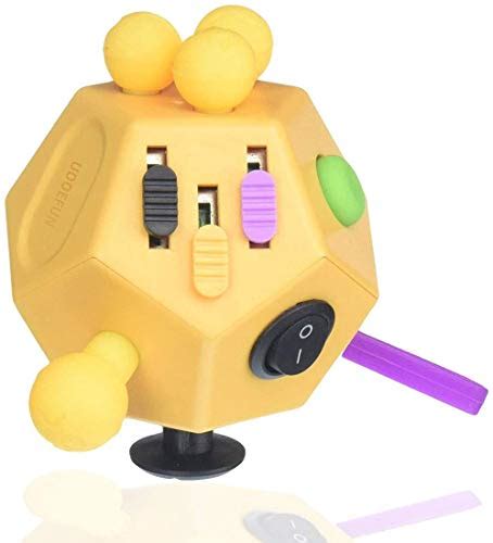 Uooefun Sensory Fidget Toys12 Side Fidget Cubefidget Dodecagon Cubes