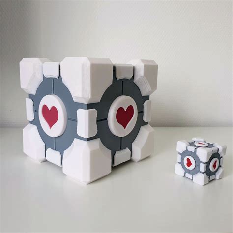 3d Printing Portal Companion Cube Easy To Print No Painting Made
