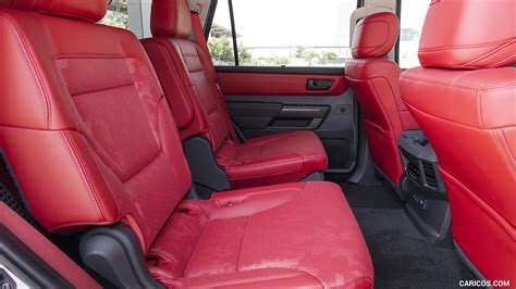 Toyota Sequoia 2023my Trd Pro Color White Interior Rear Seats