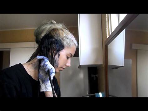 Dyeing The Under Layer Of My Hair Black Youtube
