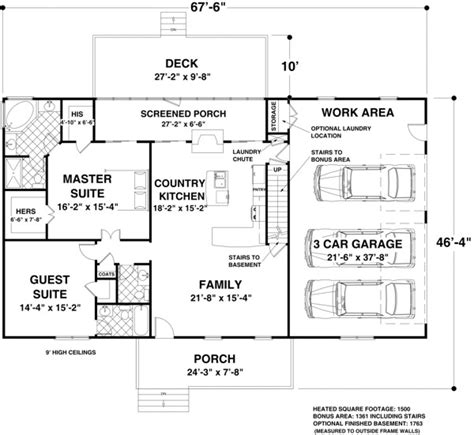 Sq Ft Ranch House Plans With Basement Add This Plan To Your My