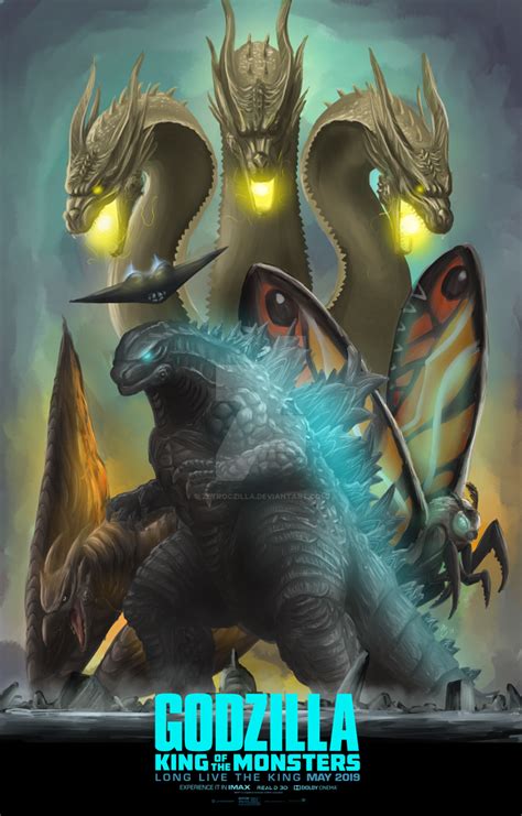 Godzilla King Of The Monsters Poster By Zetroczilla On Deviantart