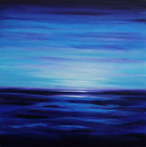 Edge Of Forever Is A Dreamy Abstract Seascape In Oil Paint 70x70cm On A