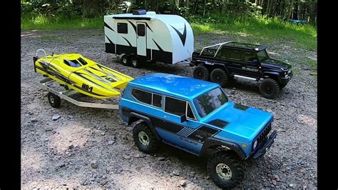 Rc Racing Boat Launch Rc Travel Trailercamper Rc Traxxas Trx6redcat