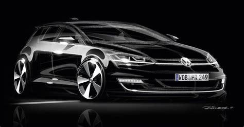 volkswagen golf vii design sketch car body design concept cars concept car design car sketch