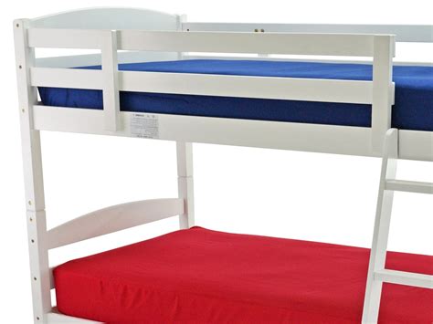 Modella Wooden Bunk Bed In White The Cosy Company Ltd
