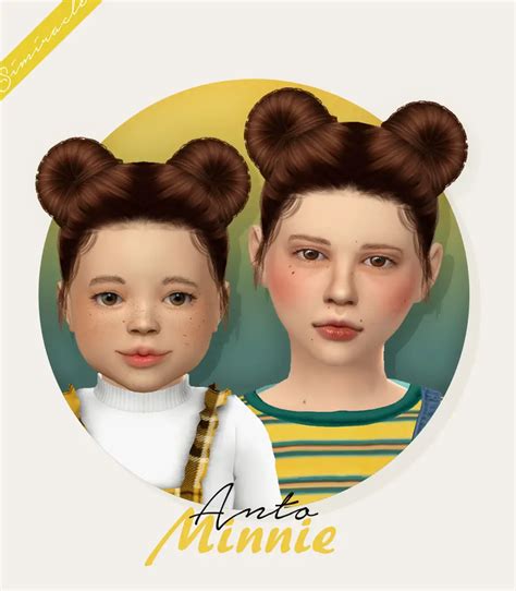 Simiracle Anto S Minnie Hairstyle Retextured Kids And Toddlers