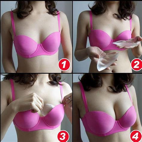 woman silicone bra inserts breast enhancers padding breast bra pads breast chest pads enhancers