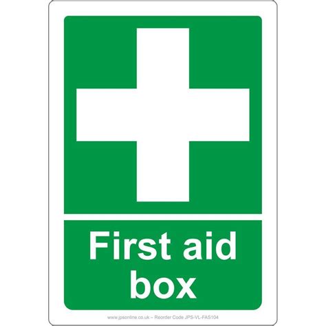 First Aid Box Sign Jps Online