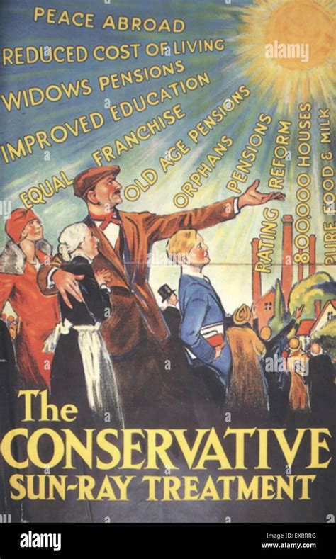 1920s Uk The Conservative Party Poster Stock Photo Alamy