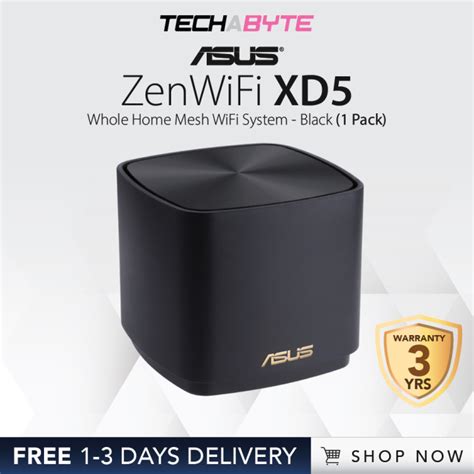 Asus Zenwifi Xd5 Whole Home Mesh Wifi System Black Lazada Singapore