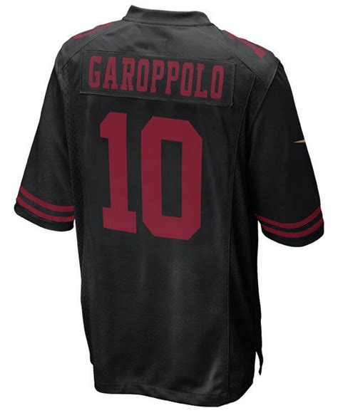 Nike Synthetic Jimmy Garoppolo San Francisco 49ers Game Jersey In Black