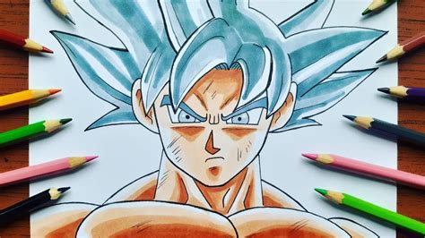 Como Desenhar O Goku Instinto Superior Completo Passo A Passo Dragon Ball Super Youtube