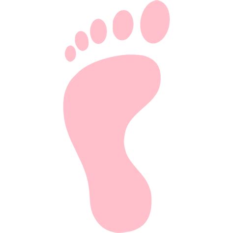 Pink Left Footprint Icon Free Pink Footprint Icons