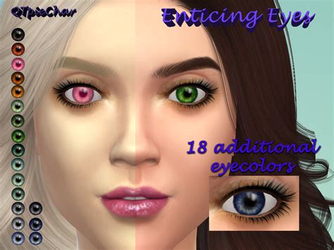 Qtpiechars Enticing Eyes Set Default Replacement