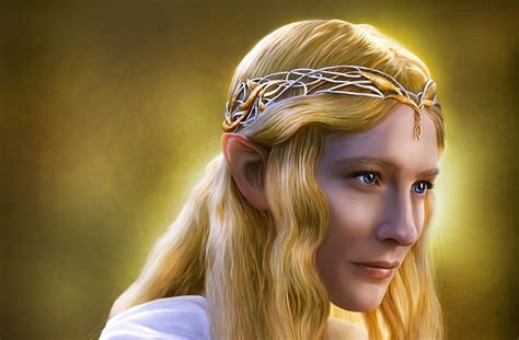 Galadriel The Hobbit Luminos Elf Queen Yellow Threshthesky
