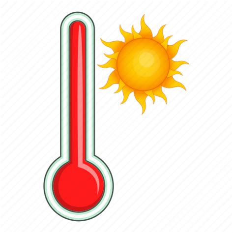 Hot Temperature Thermometer Weather Icon