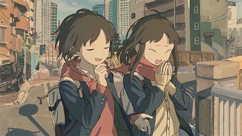 Hd Wallpaper Anime Anime Girls School Uniform Original Characters