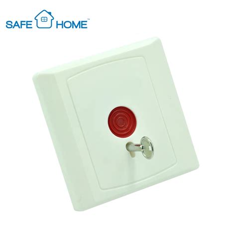 Smart Small Wall Mounted Key Reset Wired Emergency Panic Button For
