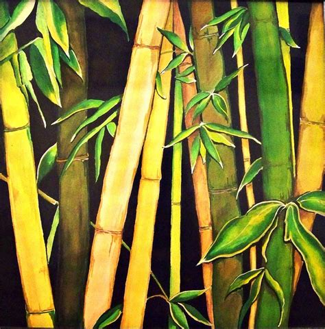 Bamboo Oil Painting
