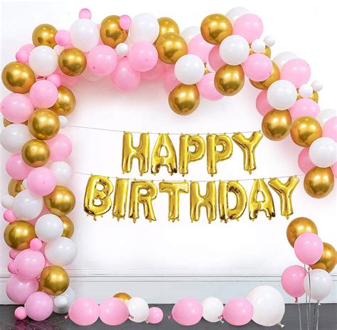 Greeting celebrate label, birthday celebration logo. Gift Friends | Happy Birthday Balloon Banner