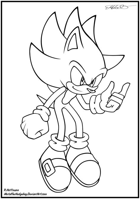View 22 Dibujos De Super Sonic Para Colorear E Imprimir