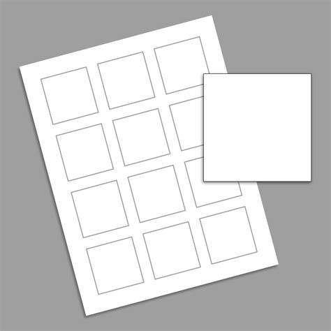 2x2 Printable Labels Printable Calendar Blank