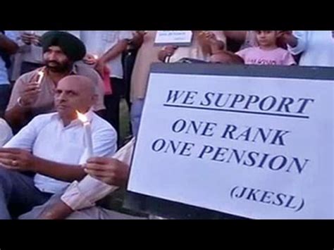 Government To Declare One Rank One Pension Today Sources Youtube