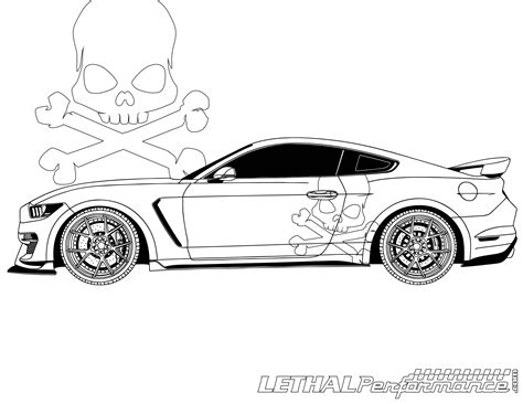 Coloring Pages Of A Mustang