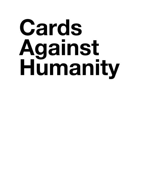 Cards Against Humanity Template