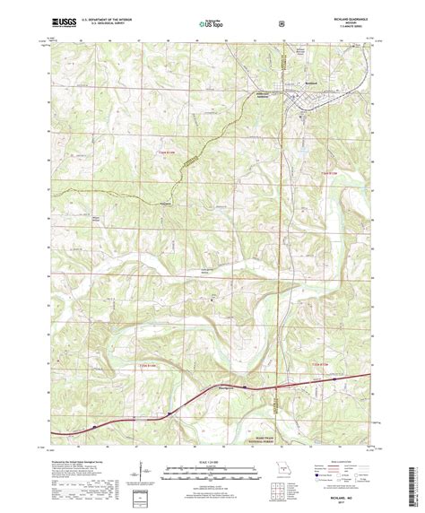 Mytopo Richland Missouri Usgs Quad Topo Map