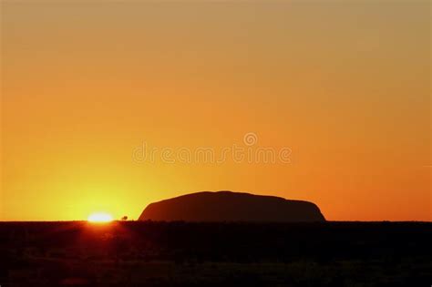 Uluru Ayers Rock At Sunrise Editorial Stock Photo Image Of Orange